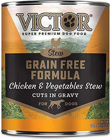 Victor Canned Grain Free Cuts in Gravy with Chicken and Vegetables Dog Food 13.2oz 12 cans in Saudi Arabia