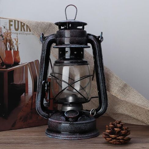 24cm Hurricane Lantern, Classic Kerosene Lamp Outdoor Decorative Vintage Kerosene Lantern Oil Lamp Portable Outdoor Camping Lights in Saudi Arabia