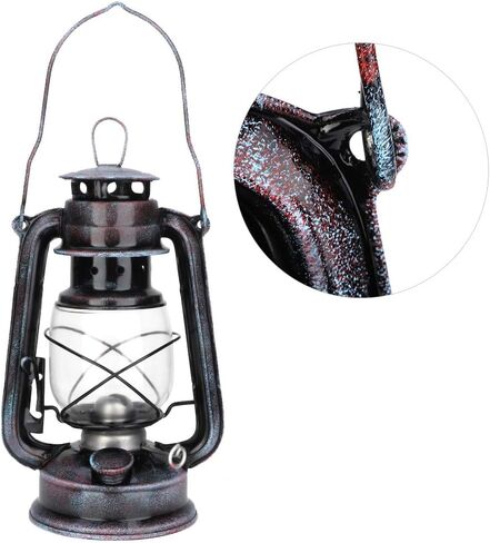 24cm Hurricane Lantern, Classic Kerosene Lamp Outdoor Decorative Vintage Kerosene Lantern Oil Lamp Portable Outdoor Camping Lights in Saudi Arabia