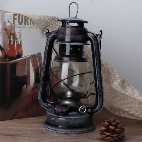 24cm Hurricane Lantern, Classic Kerosene Lamp Outdoor Decorative Vintage Kerosene Lantern Oil Lamp Portable Outdoor Camping Lights in Saudi Arabia
