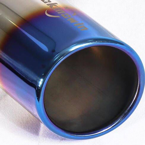 كاتم صوت العادم، طرف عادم من الفولاذ المقاوم للصدأ بطول 14.8 بوصة ومدخل 2 بوصة ومخرج 3.5 بوصة، ملحقات السيارة العالمية (محروقة) in Kuwait