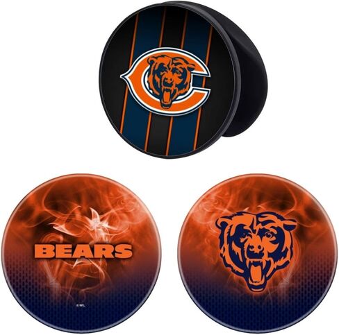 حامل الهاتف الخليوي برتقالي أزرق تصميم كرة القدم توسيع قبضة حامل مسند اليد قابلة للطي للهواتف الذكية والحالات (3 حزمة) in Kuwait