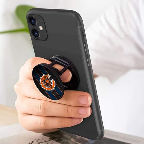 حامل الهاتف الخليوي برتقالي أزرق تصميم كرة القدم توسيع قبضة حامل مسند اليد قابلة للطي للهواتف الذكية والحالات (3 حزمة) in Kuwait