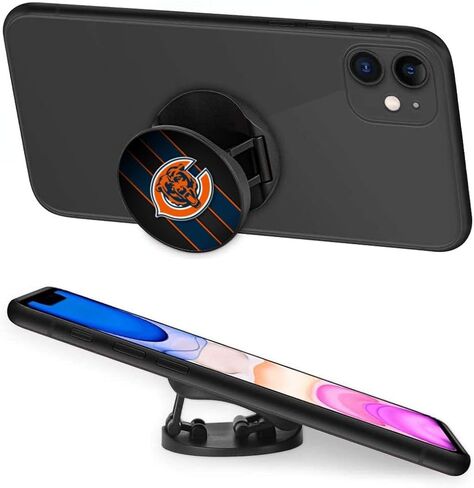 حامل الهاتف الخليوي برتقالي أزرق تصميم كرة القدم توسيع قبضة حامل مسند اليد قابلة للطي للهواتف الذكية والحالات (3 حزمة) in Kuwait