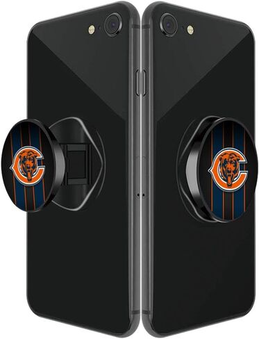 حامل الهاتف الخليوي برتقالي أزرق تصميم كرة القدم توسيع قبضة حامل مسند اليد قابلة للطي للهواتف الذكية والحالات (3 حزمة) in Kuwait