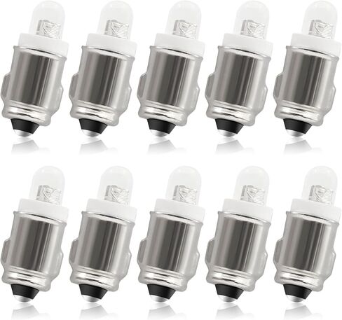 مصابيح LED للوحة القيادة 10X BA7S من Biqing، 12 فولت BA7S، ضوء LED أبيض 6000K، لمبة داخلية LED تلقائية، مؤشر ضوء لوحة القيادة، لمبة إضاءة لوحة العدادات in Kuwait