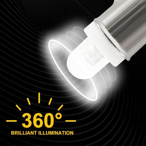 مصابيح LED للوحة القيادة 10X BA7S من Biqing، 12 فولت BA7S، ضوء LED أبيض 6000K، لمبة داخلية LED تلقائية، مؤشر ضوء لوحة القيادة، لمبة إضاءة لوحة العدادات in Kuwait