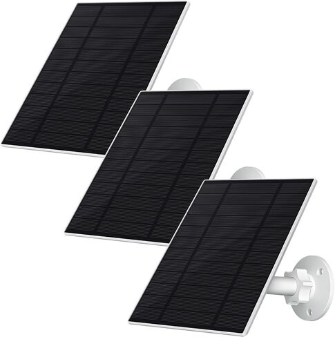 Solar Panel for Security Camera,7W Camera Solar Panel with Micro USB & USB-C Port,IP65 Waterproof Security Camera Solar Panel for DC 5V Rechargeable Battery Camera,9.8Ft Charging Cable(1 Pack) in Saudi Arabia