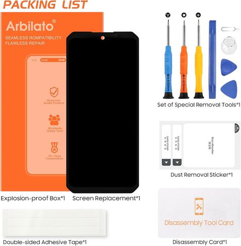 شاشة بديلة لشاشة Oukitel WP22 لشاشة Oukitel WP22 LCD أجزاء إصلاح مجموعة المحول الرقمي التي تعمل باللمس (أسود بدون إطار) in Saudi Arabia