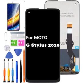 Screen Replacement for Motorola Moto G Stylus 2020 XT2043 XT2043-4 LCD Display Touch Digitizer Assembly + Tools(Not for G Stylus 2021/G Stylus 5G)