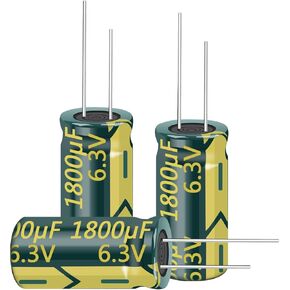 20PCS 6.3V 1800UF Capacitor 8x16mm(0.31x0.63in) High Frequency Aluminum Electrolytic Capacitors for TV, LCD Monitor, Game in Saudi Arabia