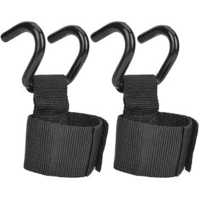Tbest Weight Lifting Hook, 2Pcs Padded Wrist Gym Grips Fitness Weight Lifting Hook Straps Wrist Support for Powerlifting, Weightlifting, Bodybuilding(Steel) Combination Fitness Products