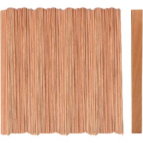 350pcs Smokeless Cherry Wood Candle Wicks-Long Lasting Flame-Easily Burn,Natural Candle Cores（no Metal Bracket）
