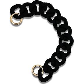 Black Length 12inch/300mm Frosted Acrylic Bag Purse Handle Strap Replacement,Handbag Decoration Chain for Bag Strap Replacement Shoulder Strap Purse Making Accessories Messenger Bag Decoration(1pcs)