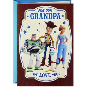 Hallmark Father's Day Card for Grandpa (Mickey Mouse, World of Love and Experience) (599FFW9465)