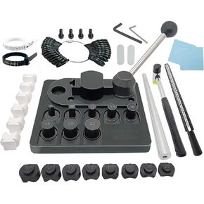 Ring Bender Ring Bending Tool Set - Ring Bending Machine with Nylon Dies, Ring Bender Tool for Jewelry, Ring Making Bender Tool Ring Sizer Measuring Multi-Functional Jewelry Tool