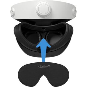 Digicharge Lens Protective Cover for PS VR2, PS VR 2 Glasses Cap, PSVR2 Protector Dustproof & Anti-Scratch Lens Shield, 14mm Thick Foam, Protects All Headset from Dust Including Sensor, Not Just Lens