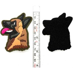 TUFF K9 Tupelo PVC Patch 3" Tall PVC Patch with Hook and Loop Fastener Police Dog Patch