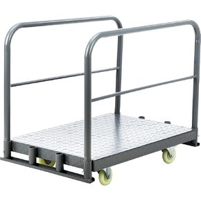 Platform Truck Cart, 2000 lbs Capacity Heavy Duty Steel Panel Moving Cart, Rolling Utility Grocery Hand Flatbed Dolly Cart with 4 Swivel Casters