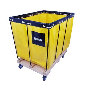 Basket Trucks,Service Carts Yellow 8 Bushel Knock Down Truck,Carts, 10.0 cu. ft, 400 lb, 34" L X 22" W X 30.5" H Capacity