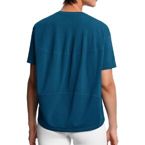 Dragon Fit Women's Short Sleeve Workout Shirts Back Loose Fit Gym Yoga T-Shirt Summer Basic Casual Athletic Tops