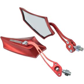 Etopar Green Motorcycle Scooter Bike 8 / 10mm Screw Rear View Side Mirror ATV Scooter Sport Rearview Universal Handle 360 Degree Rotation
