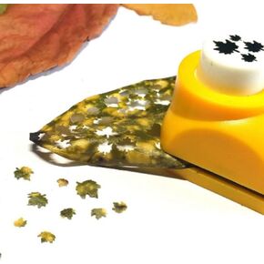 Yosoo Craft Hole Punch Shapes Set with 8pcs Paper Beautiful Paper Punch Cutter Tree Leaf Making DIY Craft Accessories Scrapbooking (Oak Leaf)