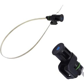 1 PC Car Transmission Dipstick, 23.8" x 1.18" Immersion Measuring Engine Oil Level Dipstick Indicator, Replacement OEM No. 31086-JA00A Accessory, Maintenance Accessory for Most Cars (Black)