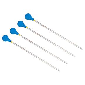 PATIKIL Graduated Dropper Pipettes Kit, 4pcs 2ml Borosilicate Glass Pipette with Rubber Cap for Transfer Liquid for Lab, Chemistry, Clear