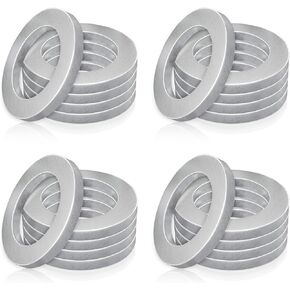 Pack-20 Oil Drain Plug Gasket, Washer Crush Seal, Automobile Replacement Accessories, Compatible with Honda 9410914000 (Silver)