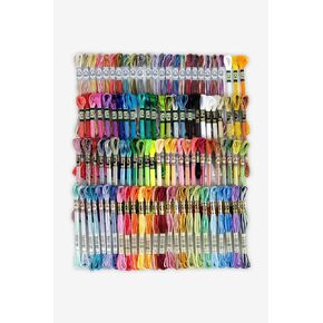 DMC Special Threads 100 Skein Multi-Color Assortment Bulk Pack