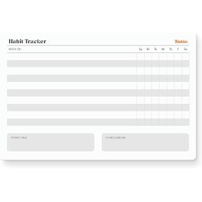 To Do List Notepad | Modern Minimal Daily Task Pad with To-Do Checklist, Date and Notes sections, 5.5" x 8.5"