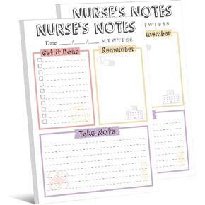 Fainne 100 Sheets Teacher Notepad 5.9 x 8.7 Inch Nurse Appreciation Gifts Teacher Supplies Teacher to Do List Nurse Notes Daily Tasks Notepad Appreciation Notepads for Notes Tasks Appointments(Nurse)