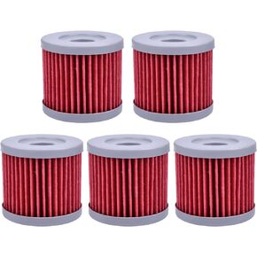 5pcs HF131 Oil Filter Replacement for Suzuki AN400 UH200 UX150 AN150 UH125 UC125 UE125, Compatible with Suzuki 16510-05240 16510-45H10