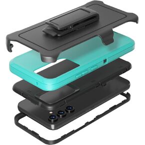 Compatible with Samsung Galaxy A54 5G Case, with Belt Clip Holster Heavy Duty Rugged Shockproof Full Body Protection Kickstand Phone case for Samsung Galaxy A54 5G (Black)