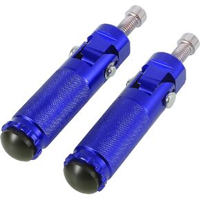 Motoforti 1 زوج 8 مللي متر سبائك الألومنيوم العالمي للدراجات النارية للطي Rearsets الخلفية مسند القدمين Footpeg دواسة الوتد دراجة دراجة الدراجات الأزرق