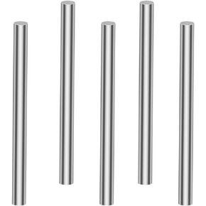 Auniwaig HSS Solid Round Steel Rod,Lathe Bar Stock Assorted for DIY Craft Tool,3.3mm x 100mm,5pcs