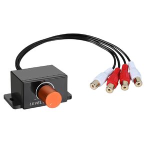 Universal RCA Bass Knob for Amp, bass knob for car Amplifier, bass Control knob, RCA Volume Control, for Car, Motorcycle, Subwoofer
