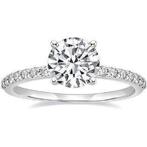 Cubic Zirconia Engagement Rings for Women Non Tarnish Silver Plated Fake Engagement Ring Halo Travel Wedding Bands Ring Set for Couples Promise Rings Wedding Jewelry for Brides Wedding Guest Dresses