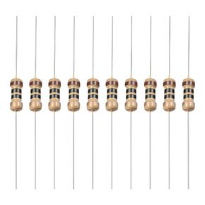 YOKIVE 50 PCS Carbon Film Resistors, 1/4W 10 Ohm 5% Tolerances Resistor, Good for DIY Electronic Projects (4 Color Band, 1.77x0.09-Inch)