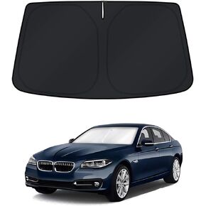 KUST Windshield Sun Shade for 2011-2016 BMW 5 Series Window Shade Sun Visor Cover Foldable Blocks UV Rays Keep Your Car Cooler