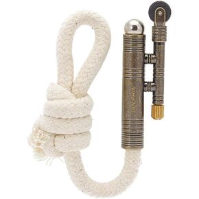 Vintage Lighter Retro Trench Rattlesnake Rope Velvet Metal Lighter Fire Starter Camping Outdoors,No Need for Kerosene/Gas,#3