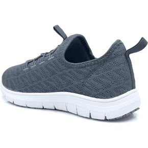 Fashion Womens Synthetic 3155 Mesh Upper Lace Up Slip Resistant Server Waitress Slip On Sneaker