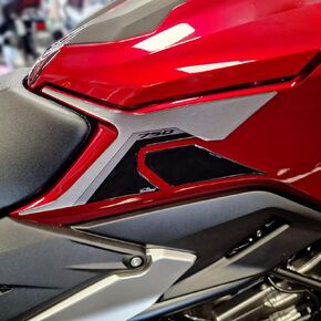 Motorcycle Stickers Compatible with Honda NC750X 2021-2023. Side Motorcycle Protection Tank from Bumps and Scratches. 3D Resin Stickers - Made in Italy - Motorcycle Accessories