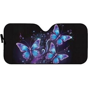 FOR U DESIGNS Auto Sun Visor for Front Window, Beach Starfish Print Car Sun Shade Heat Protection, Universal Fit for SUV Sedan Truck
