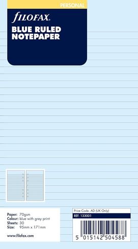 Filofax Personal Cotton Cream Plain Notepaper in Saudi Arabia