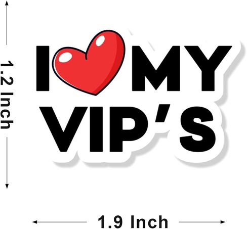 210 PCS Cute I Love My VIP'S Thank You Stickers,Small Business Stickers,Handmade Stickers,Envelopes Stickers for Handmade Goods/Bags Small Shop Packages,Thanks Stickers for Envelopes Seals - vip3 in Kuwait
