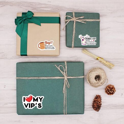 210 PCS Cute I Love My VIP'S Thank You Stickers,Small Business Stickers,Handmade Stickers,Envelopes Stickers for Handmade Goods/Bags Small Shop Packages,Thanks Stickers for Envelopes Seals - vip3 in Kuwait