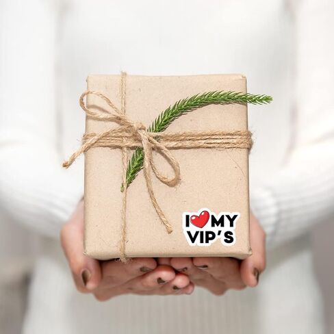 210 PCS Cute I Love My VIP'S Thank You Stickers,Small Business Stickers,Handmade Stickers,Envelopes Stickers for Handmade Goods/Bags Small Shop Packages,Thanks Stickers for Envelopes Seals - vip3 in Kuwait