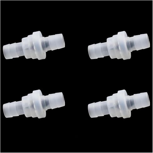 E-outstanding 4PCS 3/8Inch(10mm) White Plastic One-Way Check Valve for Air Water Purifier Aquarium Fish Tank in Saudi Arabia